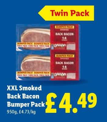 XXL Smoked Back Bacon Bumper Pack