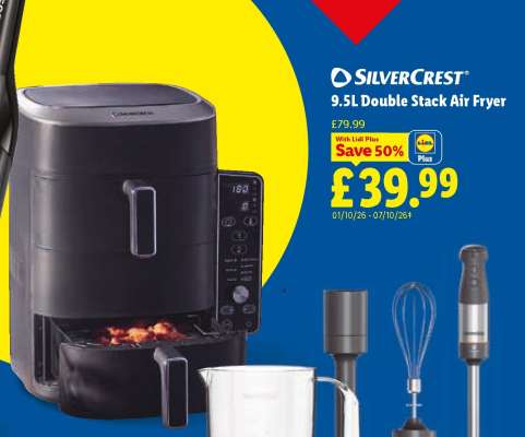 SILVERCREST 9.5L Double Stack Air Fryer