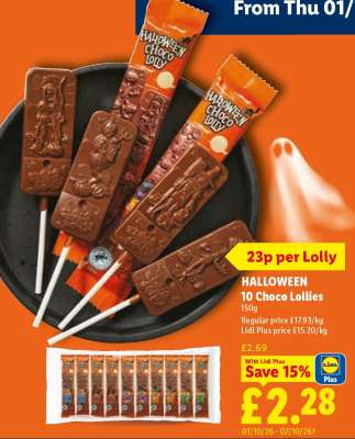 HALLOWEEN 10 Choco Lollies