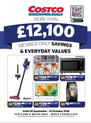 Costco offer  - 28/09/2026 - 25/10/2026.