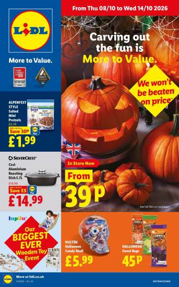 Lidl offer  - 08/10/2026 - 14/10/2026.