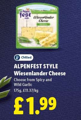 ALPENFEST STYLE Wiesenlander Cheese