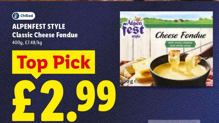 ALPENFEST STYLE Classic Cheese Fondue