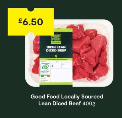 Good Food Locally Sourced Lean Diced Beef