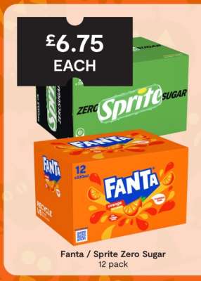 Fanta / Sprite Zero Sugar