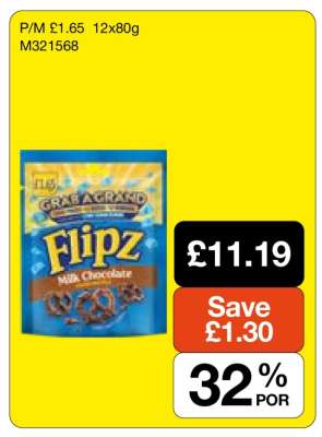 Flipz Milk Chocolate