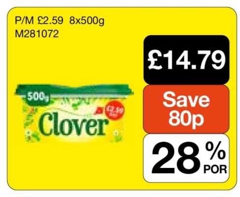 Clover 8x500g