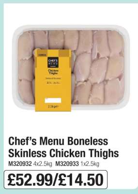 Chef’s Menu Boneless Skinless Chicken Thighs
