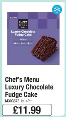 Chef’s Menu Luxury Chocolate Fudge Cake