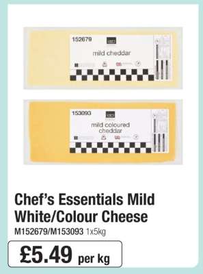 Chef’s Essentials Mild White/Colour Cheese
