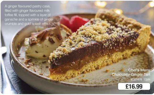 Chef's Menu Chocolate Ginger Tart