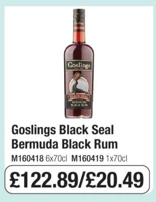 Goslings Black Seal Bermuda Black Rum