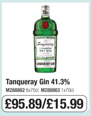 Tanqueray Gin 41.3%