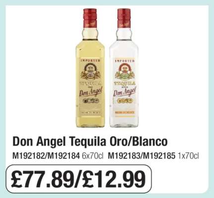 Don Angel Tequila Oro/Blanco