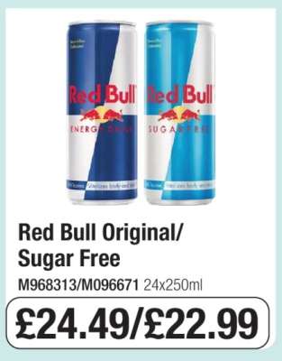 Red Bull Original/Sugar Free