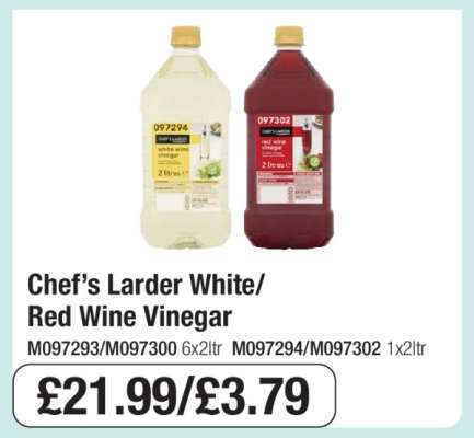 Chef’s Larder White/Red Wine Vinegar
