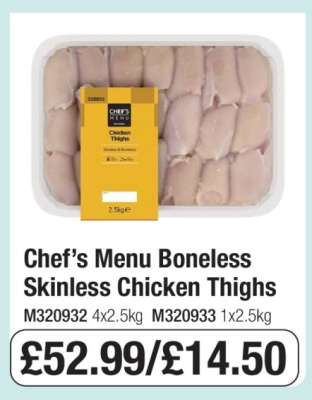 Chef’s Menu Boneless Skinless Chicken Thighs