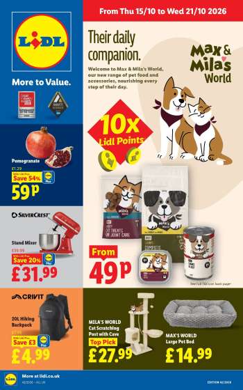 Lidl offer  - 15/10/2026 - 21/10/2026.