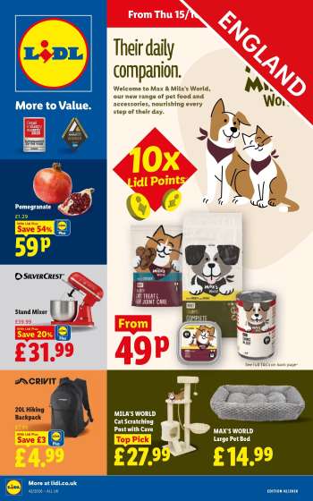 Lidl offer  - 15/10/2026 - 21/10/2026.