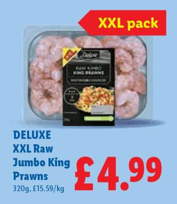 DELUXE XXL Raw Jumbo King Prawns