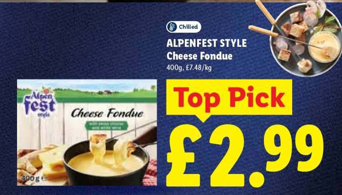 ALPENFEST STYLE Cheese Fondue