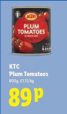 KTC Plum Tomatoes