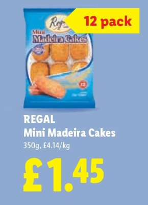 REGAL Mini Madeira Cakes