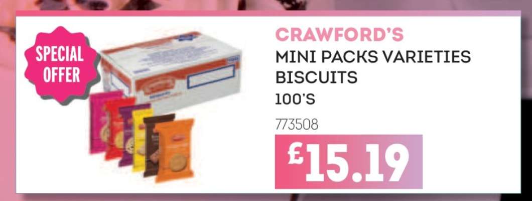 CRAWFORD'S MINI PACKS VARIETIES BISCUITS