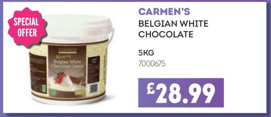 CARMEN'S BELGIAN WHITE CHOCOLATE