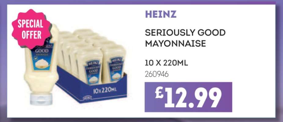 HEINZ SERIOUSLY GOOD MAYONNAISE