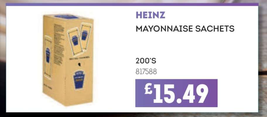 HEINZ MAYONNAISE SACHETS