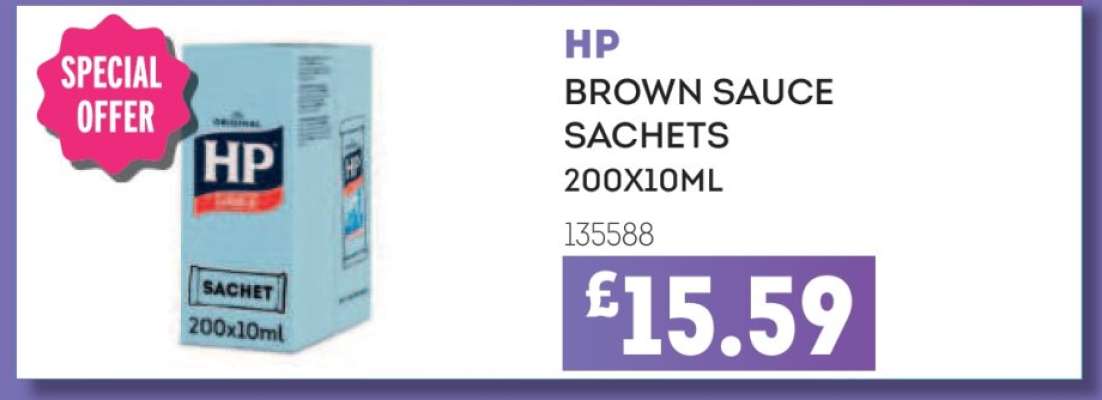 HP BROWN SAUCE SACHETS