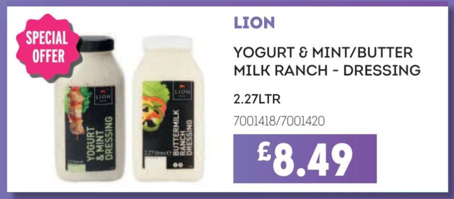 LION YOGURT & MINT/BUTTER MILK RANCH - DRESSING