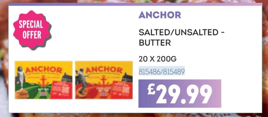 ANCHOR SALTED/UNSALTED BUTTER