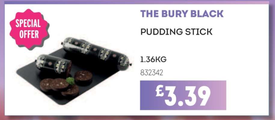 THE BURY BLACK PUDDING STICK