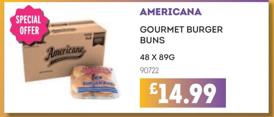 AMERICANA GOURMET BURGER BUNS