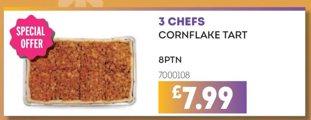 3 CHEFS CORNFLAKE TART