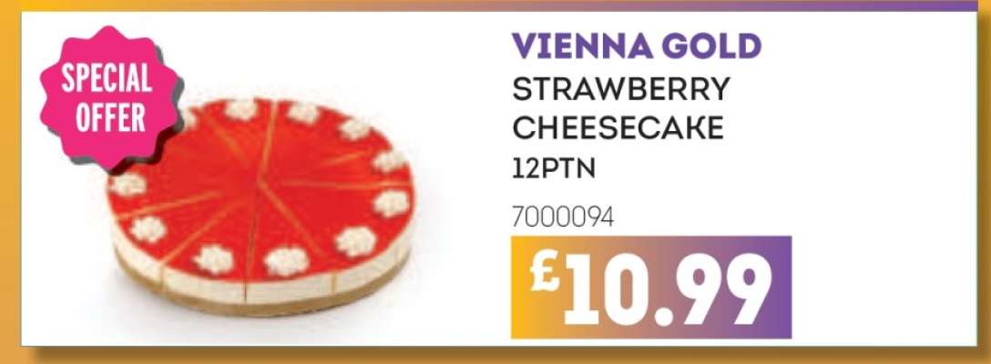VIENNA GOLD STRAWBERRY CHEESECAKE