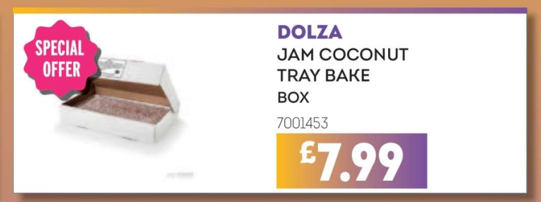DOLZA JAM COCONUT TRAY BAKE BOX