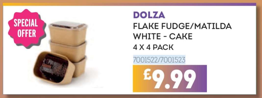 DOLZA FLAKE FUDGE/MATILDA WHITE - CAKE