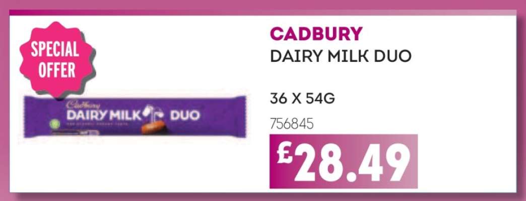 CADBURY DAIRY MILK DUO