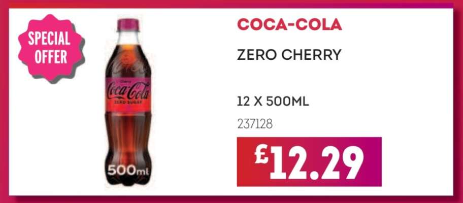 COCA-COLA ZERO CHERRY