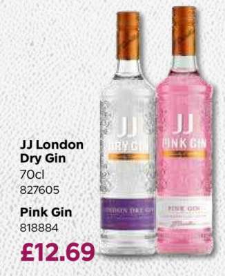 JJ London Dry Gin / Pink Gin