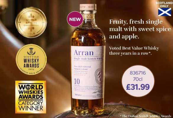 Arran Single Malt Scotch Whisky 10