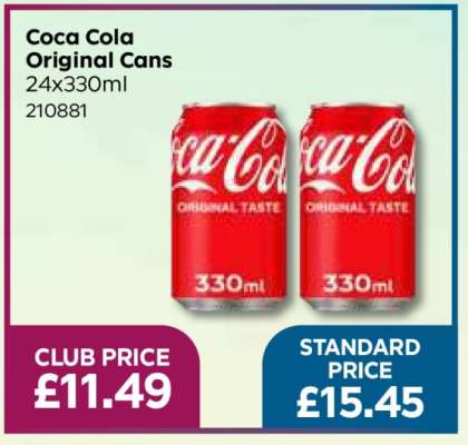 Coca Cola Original Cans