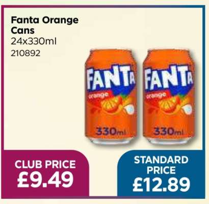 Fanta Orange Cans