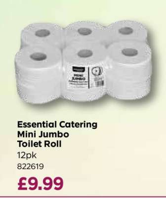 Essential Catering Mini Jumbo Toilet Roll