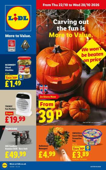 Lidl offer  - 22/10/2026 - 28/10/2026.