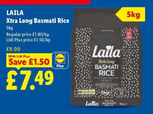 LAILA Xtra Long Basmati Rice