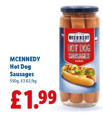 Mcennedy Hot Dog Sausages